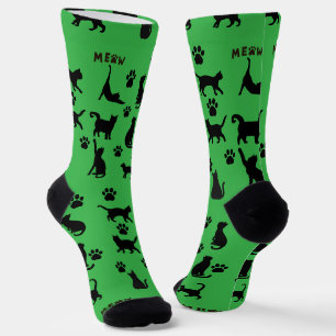 Zwart-wit Tuxedo Kat Gedesignde Sokken Cadeau