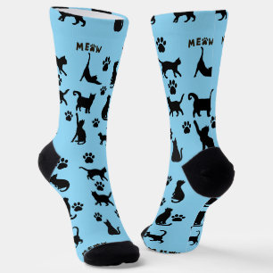 Zwart-wit Tuxedo Kat Gedesineerde Sokken Cadeau