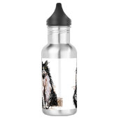 Zwart-wit Tuxedo Kat Katten Waterfles (Links)