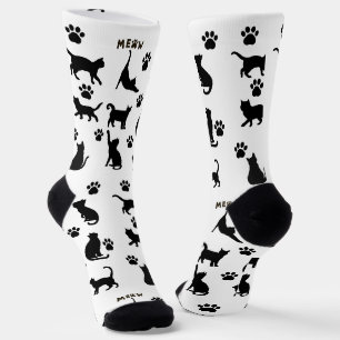 Zwart-wit Tuxedo Kat Sokken Patroon Cadeau