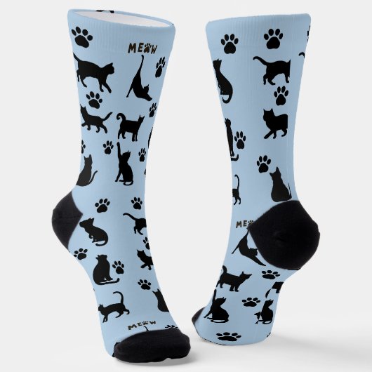 Zwart-wit Tuxedo Kat Sokken Patroon Cadeau (Gebogen)