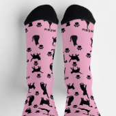 Zwart-wit Tuxedo Kat Sokken Patroon Cadeau (Top)