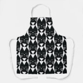 Zwart-wit Tuxedo Katten Funny Geometric Schort (Voorkant)