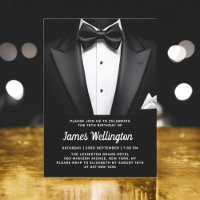 Zwart-wit Tuxedo Tux verjaardagsfeest