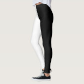 Zwart-wit, twee tonnen leggings (Links)