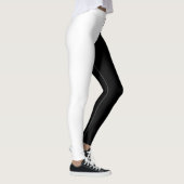 Zwart-wit, twee tonnen leggings (Rechts)
