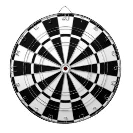 Zwart & wit tweekleurig dartbord