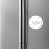 Zwart & Wit Tweetalige Lactose Allergie Spaans Magneet