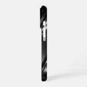 Zwart-wit twinkellichtjes iPhone hoesje (Linkerkant)