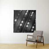 Zwart-wit Twinkle Light-tapijt Wandkleed (In situ)