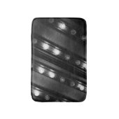 Zwart-wit Twinkle Lights Badmat (Voorkant Verticaal)