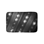Zwart-wit Twinkle Lights Badmat (Voorkant)