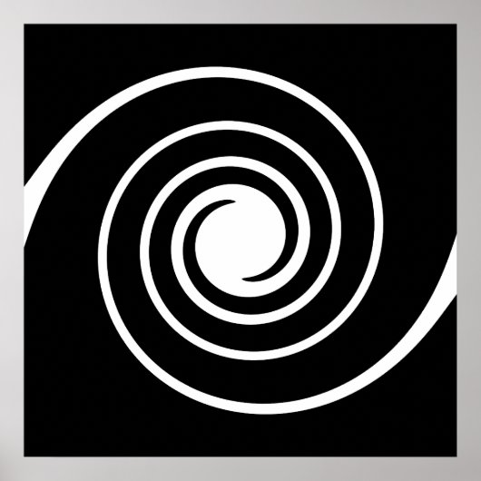 Zwart-wit Twist. Poster (Voorkant)