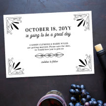  zwart-wit typografie bruiloft