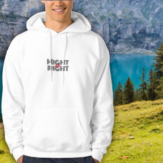 Zwart wit typografie inspirerend quote hoodie