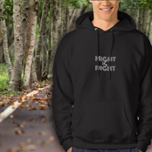 Zwart wit typografie inspirerend quote hoodie