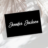 Zwart & Wit Typografie Minimale Professionele Chic Visitekaartje