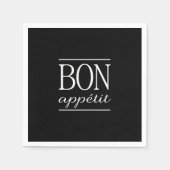 Zwart-Wit-Typografie SMULAPPARAT  Servetten (Voorkant)