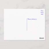 Zwart-wit Tzu Puppy Dog Briefkaart (Achterkant)