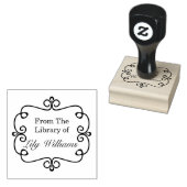 Zwart-wit uit de bibliotheek van Bookplate Rubberstempel (Gestempeld)
