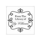 Zwart-wit uit de bibliotheek van Bookplate Rubberstempel (Afrduk)