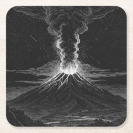 Zwart-wit uitbarstingen in de ruimte kartonnen onderzetters