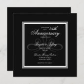 Zwart-wit uitnodiging (Voorkant / Achterkant)