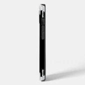 Zwart wit uitstrijken Glitter Silver Monogram Case-Mate iPhone Case (Achterkant / Links)