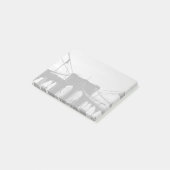 Zwart-wit uitzicht brug post-it® notes (Schuin)