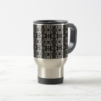 Zwart & Wit Uniek Abstract Patroon Reisbeker