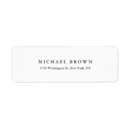 Zwart-wit Uniek Klassiek Elegant Gewoon Laagzand Etiket