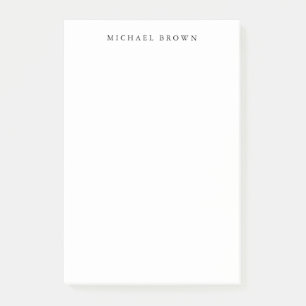 Zwart-wit Uniek Klassiek Elegant Gewoon Laagzand Post-it® Notes