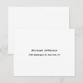 Zwart-wit Uniek Klassiek Elegant Gewoon Laagzand RSVP Kaartje (Voorkant / Achterkant)