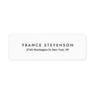 Zwart Wit Uniek Modern Chique Leesbaar Etiket