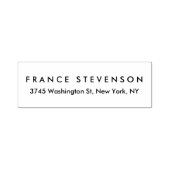 Zwart Wit Uniek Modern Chique Leesbaar Zelfinktende Stempel (Design)