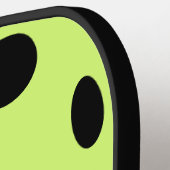 Zwart-wit, uniek, wit pickleball paddle (Links Detail)