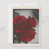 Zwart-wit unieke klassieke bruiloft kaart (Achterkant)