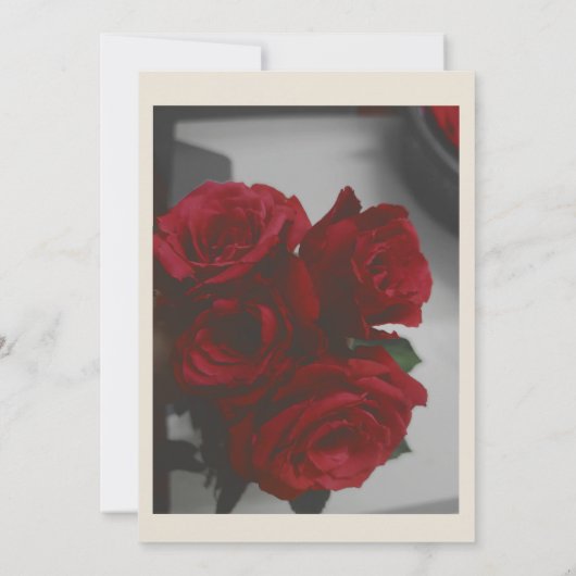 Zwart-wit unieke klassieke bruiloft kaart (Achterkant)