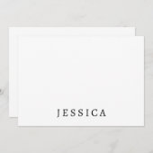 Zwart Wit Unieke Klassieke Professional Naam (Voorkant / Achterkant)