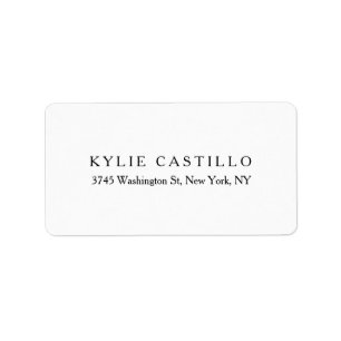 Zwart Wit Unieke Klassieke Professioneel Etiket