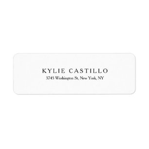 Zwart Wit Unieke Klassieke Professioneel Etiket