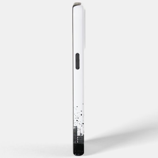Zwart-wit Urban Panorama Case-Mate iPhone Case (Achterkant / Rechts)