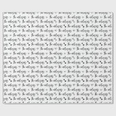 Zwart-wit Uw familienaam Harten Patroon Cadeaupapier (Vlak)