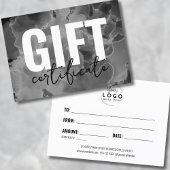 Zwart Wit Uw Logo Zakelijk Cadeaubon Visitekaartje