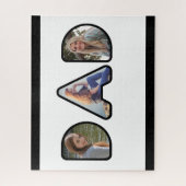 Zwart-Wit Vader Fotocollage Legpuzzel (Verticaal)