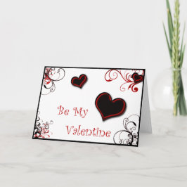 zwart-wit valentijn feestdagen kaart