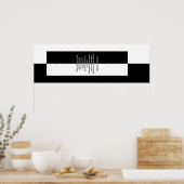 Zwart-wit van Báiyún Poster (Keuken)