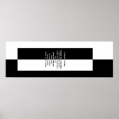 Zwart-wit van Báiyún Poster (Voorkant)