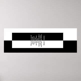 Zwart-wit van Báiyún Poster