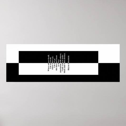 Zwart-wit van Báiyún Poster (Voorkant)